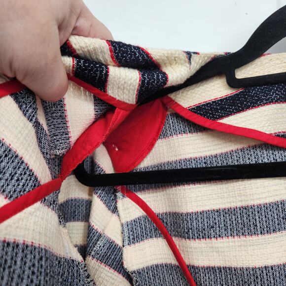 CAbi Love Carol Cruise Jacket Nautical Coat Striped Blue Red Ivory #5094 Women 6 - Picture 10 of 11